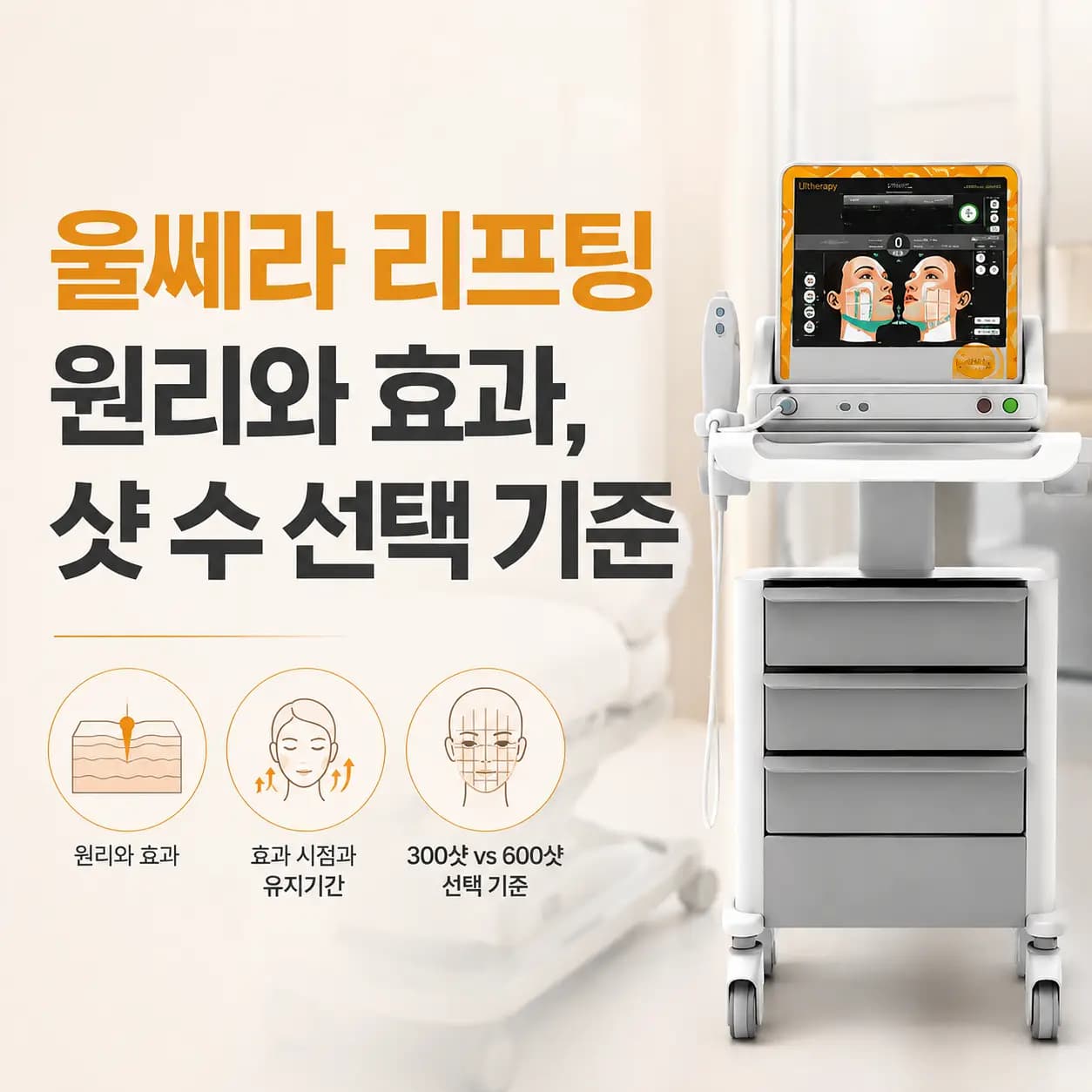 대구 피부과_ 울쎄라 리프팅 원리와 효과, 샷 수 선택 기준을 안내하는 의료 컨텐츠