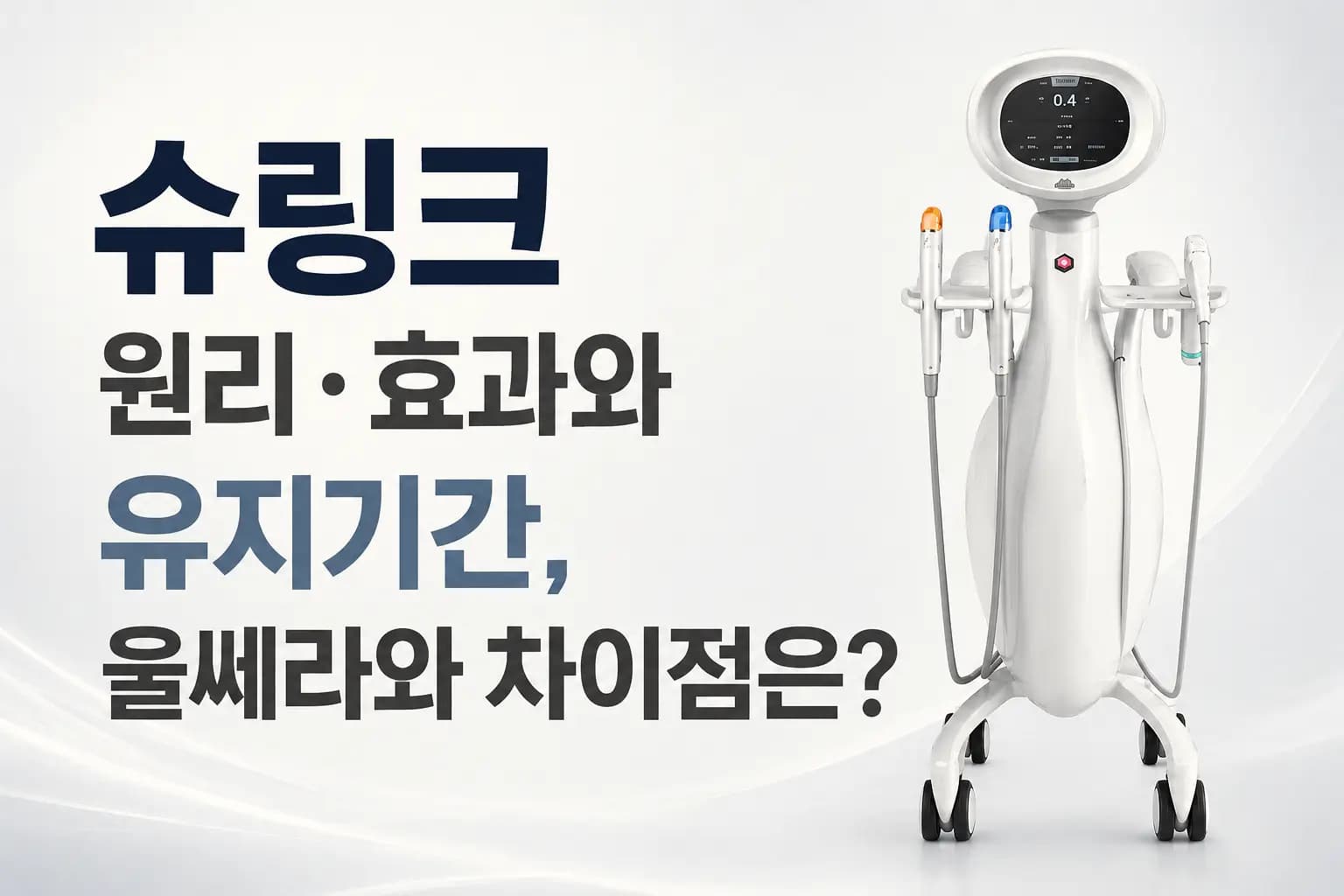 슈링크 리프팅 원리와 효과, 유지기간 및 울쎄라와 차이점을 알려주는 컨텐츠